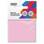Стикеры Attache Economy 38×51 мм пастельный розовый (1 блок, 100 листов)