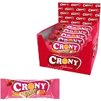 Батончик мюсли CRONY Клубника в белой глазури. 50гх12шт/уп