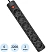 превью Сетевой фильтр Defender DFS 153 3 м, черный, 6 розеток(99495)
