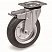 превью Колесо для тележки Tellure Rota 053345 поворотное с тормозом,200мм, до 230кг