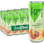 Напиток GreenMe Plus Immunity Protect функциональный газ ж/б 0.33л