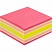 превью Стикеры Attache Selection Клубничный микс 76х76 мм неоновые и пастельные 5 цветов (1 блок, 400 листов)