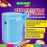 превью Точилка механическая BRAUBERG KIDS, для простых и цветных карандашей, корпус голубой, крепление к столу