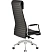 превью Кресло для руководителя Комус Мебель (Easy Chair) 528 чёрное (натуральная кожа с компаньоном, алюминий)