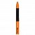 превью Ручка шариковая Berlingo «Tribase grip orange» черная, 0.7мм, грип