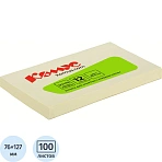 Стикеры КОМУС с клеев. краем 76×127 желтый 100л