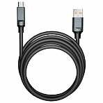 Кабель BOLD USB – Type-C 1 м, 3 А, SMARTBUY, для быстрой зарядки и передачи данных, толстый, черный, 18102