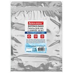 Пакеты дой-пак с замком ZIP LOCK, металлизированная + прозрачная стенка, 180×260 + 40 мм, КОМПЛЕКТ 100 штук, 70 мкм, BRAUBERG