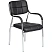 превью Стул офисный Комус Мебель (Easy Chair) 805 чёрный (искусственная кожа, металл хромированный)