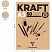 превью Блокнот для эскизов и зарисовок 50л. А3 на склейке Clairefontaine «Kraft», 120г/м2, верже, крафт
