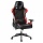 Кресло компьютерное Zombie VIKING 5 AERO, 2 подушки, экокожа, черное/красное