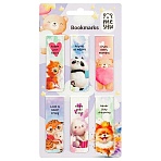 Закладки магнитные для книг, 6шт., MESHU «Cute animals», глянцевая ламинация