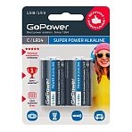 Батарейка GoPower LR14 C 2шт/бл Alkaline 1.5V (2/12/192)