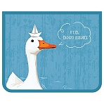 Папка для тетрадей 1 отделение, ArtSpace «FThe White Goose», А5, пластик, на молнии