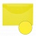превью Папка-конверт с кнопкой ЮНЛАНДИЯ, А4, до 100 листов, прозрачная, желтая, 0.18 мм, 228668