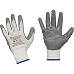 Перчатки защитные TOPFORT п/э с нитриловым покрытием белые р.10(XL)