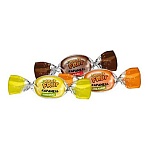Карамель с шипучей начинкой KRUTFRUT со вкусом колы, апельсина, лимона, 500 г