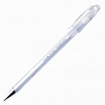 Ручка гелевая пастель белая CROWN, 0.7мм
