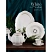 превью Набор чайный Nouvelle Home White chic на 6 персон фарфор (12 предметов)