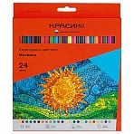 Карандаши цветные Красин «Мозаика», 24цв., шестигран., заточен., картон, европодвес