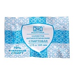 Салфетка спиртовая, антисептическая, этил. сп. 135×185мм АСЕПТИКА 120шт/уп