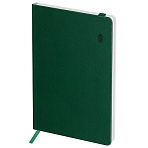 Записная книжка А6 80л. ЛАЙТ, кожзам, Greenwich Line «Classic. Olive», с резинкой, фактурное тиснение, блок в клетку
