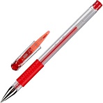 Ручка гелевая неавтомат. Deli Daily д. ш.0.5мм, лин0.35, крас, р/м E6600S