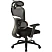 превью Кресло для руководителя эргономичное Комус Мебель (Easy Chair) 647 чёрное (ткань/сетка, пластик)