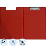 Папка-планшет с крышкой Bantex картонная красная (1.9 мм)