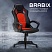 превью Кресло офисное BRABIX «Rider EX-544», экокожа черная/ткань красная