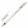 Ручка гелевая BRAUBERG «White Pastel», БЕЛАЯ, корпус прозрачный, узел 1 мм, линия письма 0.5 мм