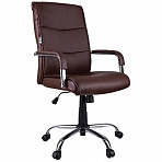 Кресло руководителя Helmi HL-E03 «Accept», экокожа коричневая