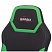 превью Кресло компьютерное BRABIX «Alpha GM-018», ткань/экокожа, черное/зеленое, 532639