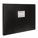 Папка на 4 кольцах BRAUBERG "Стандарт", А3, горизонтальная, 30 мм, черная, до 250 листов, 0,8 мм