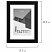 превью Рамка 15×21 см с паспарту 10×15 см небьющаяся, багет 20 мм, пластик, BRAUBERG «New Age», черная