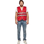 Жилет красный с СОП (р. L/48-50)