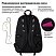 превью Рюкзак BRAUBERG FASHION CITY универсальный, карман-антивор, Hug me, черный, 44×31х16 см