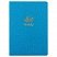 превью Тетрадь 48 л. в клетку обложка кожзам под рогожку, сшивка, A5 (147×210мм), ГОЛУБОЙ, BRAUBERG BRIGHT