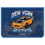 Папка для труда 2 отделения, А4, ArtSpace «Race», пластик, на молнии