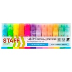 Набор текстовыделителей 12 ЦВЕТОВ, STAFF EVERYDAY HL-707, 6 неоновых цветов + 6 пастельных цветов, линия 1-5 мм, скошен. наконечник