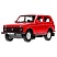 превью Машина игрушечная Технопарк «Lada 4×4», LADA, металл., 12см, красный, инерционная, с подвижными элементами