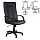 Кресло офисное «Атлант», кожа, монолитный каркас, черное К-01