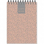 Блокнот Attache Fleur Коралл A6 60 листов разноцветный в точку на спирали (101×145 мм)