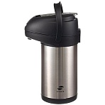 Термос с помпой Stinger,3л, нержав сталь, серебр, 24.4×17.5×37.2см, HP-3000H-2
