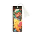 Закладка для книг 3D с линейкой, 150×55мм, ArtSpace «Anime girl», декоративный шнурок