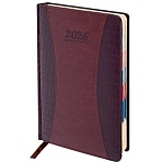 Ежедневник датированный 2026 А5 148×218 мм, GALANT «CombiContract», под кожу, коричневый