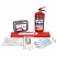 превью Набор автомобилиста АВТО: аптечка, огнетушитель ОП-2, знак аварийный остановки, трос буксировочный, перчатки с ПВХ