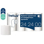 Бумага туалетная Tellus/TORK КОМФОРТ (Система ТР4), спайка 8 рулонов по 16 метров, 3-слойная