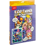 Картина по номерам Lori Нео-робот 20x30 см