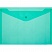 превью Папка-конверт на кнопке А4 зеленая 0.18 мм (10 штук в упаковке)
